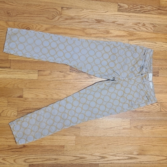 Anthropology chino embroidered pant size 27 - Picture 3 of 5